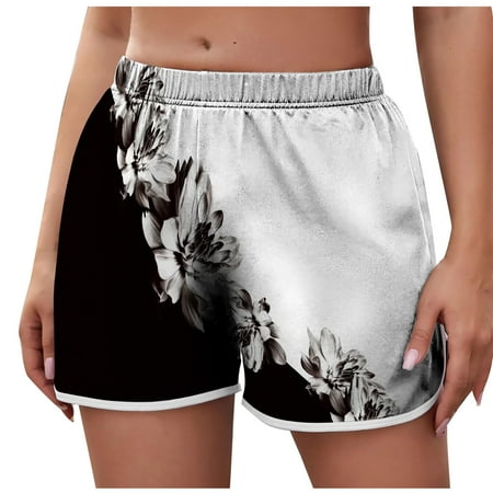 

LIBRCLO Womens Casual Bermuda Shorts Beach Summer Print Pajama Shorts
