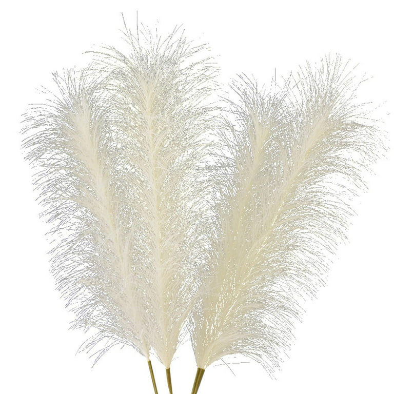 Faux Pampas Gras - White (5 Stems) – Pamally