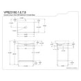 thumbnail image 2 of Kingston Brass VPB23188 Sheridan 23" Ceramic Console Sink with Stainless Steel Legs and Glass Shelf (1-Hole), White/Brushed Nickel, 2 of 5
