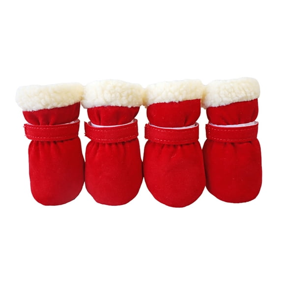 UDIYO 4Pcs Pet Shoes Solid Color Prevent Coldness Soft Sole Fashion Pet Dogs Sneakers Pet Product