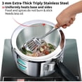 thumbnail image 2 of 2.5 Litre Triply Stainless Steel Pressure Cooker, Inner Lid Cooker, Silver (HSST25), 2 of 14