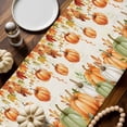 thumbnail image 2 of Thanksgiving Pumpkin Table Runner, Autumn Thanksgiving Kitchen Dining Table Decoration for Home Party Decor 13x70 Inches, 2 of 9