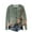 Army Green-A, variant on Women's Knitted Jackets Crew Neck Button Down Print Sweater Cardigan Casual Loose Outwear Fall Winter Trendy Outfits (XXL, Blue-C)