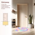 thumbnail image 3 of Flatwoven High Traffic Area Rug, Pastel Swirl Tie Dye with Gradient Blends and Dreamy Hues, Non Slip, Stain Resistant, Washable Area Rugs for Living Room, Bedroom(Purple, 8X10), 3 of 8