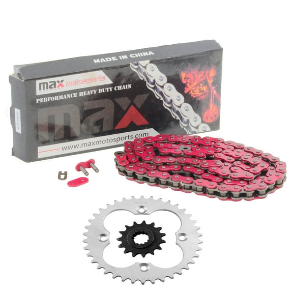 Max Motosports Red Drive Chain & Sprockets Kit for Honda TRX400EX Sportrax 400 2X4 1999-2004