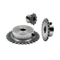 thumbnail image 3 of 1pc 25-40 Tooth 04C Chain Gear 45# Steel 8mm-15mm Bore Industrial Sprocket Wheel Motor Chain Drive Sprocket Tooth Pitch 6.35mm, 3 of 5