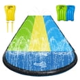 thumbnail image 1 of Wham-O Slip N Slide Triple Waver Rider with Boogie 18ft for Kids 5-12 Years Backyard Water Fun, 1 of 7