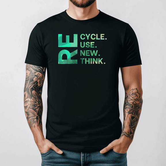 Earth Day Environmental Recycle Ambiental Nature Support Tee V17307,for unisex up to 3XL