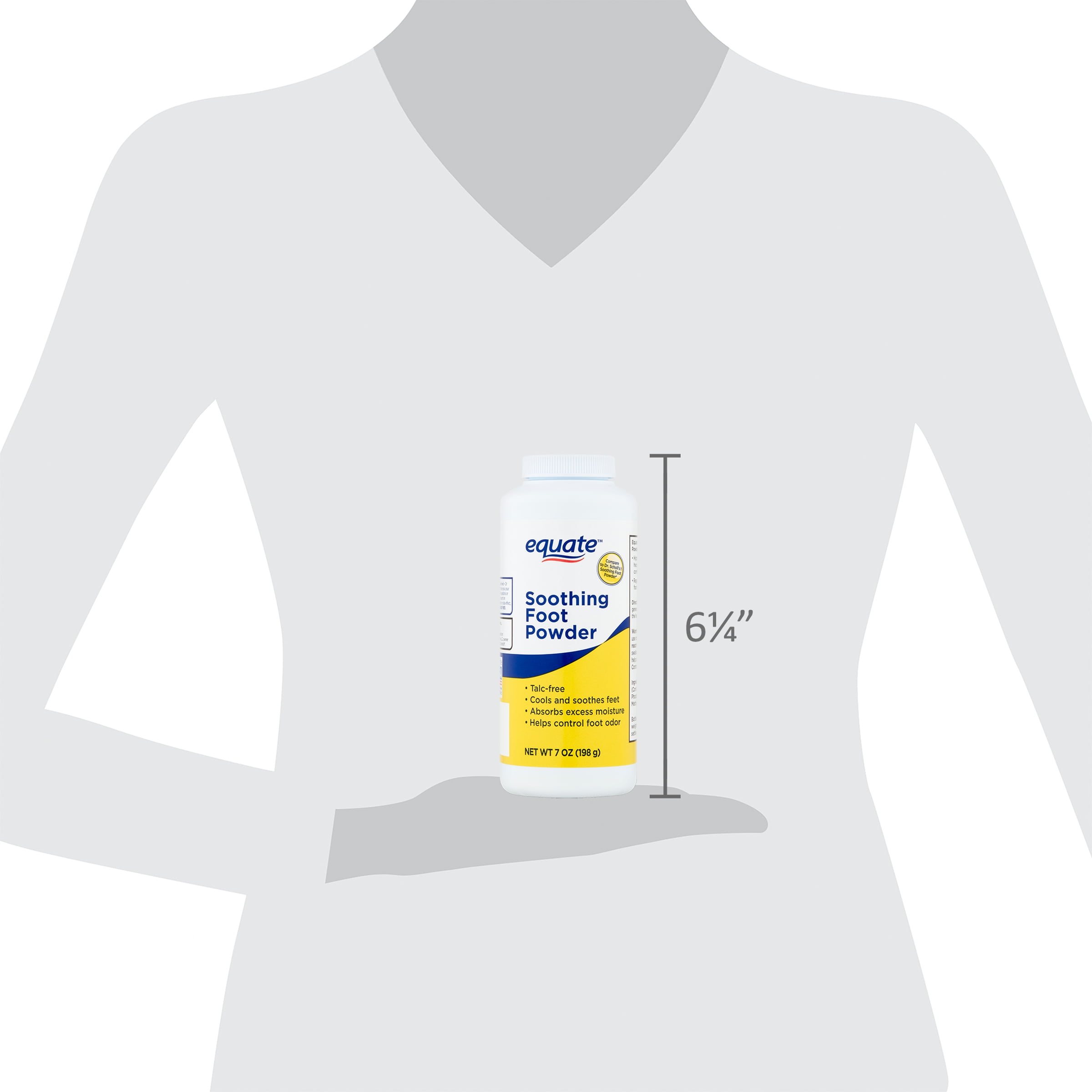 Equate Soothing Foot Powder, 7 oz, Compare to Dr. Scholl's® Soothing Foot Powder
