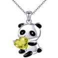 thumbnail image 2 of Soumake Pendant Necklace Panda Embrace Heart Exquisite Jewelry Cartoon Animal Necklace For Daily Wear Fashion, 2 of 8