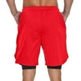 thumbnail image 5 of FEDTOSING Men's 2 in 1 Running Shorts Quick Dry Workout Athletic Shorts with Pocket Red,up to 3XL, 5 of 7