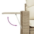 thumbnail image 4 of vidaXL Garden Sofa Set Beige, 4 of 6