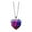 C, variant on Fmlxio Initial Necklaces for Women Solar System Galaxy Double Sided Glass Universe Heart Pendant Necklace Up to 35% off