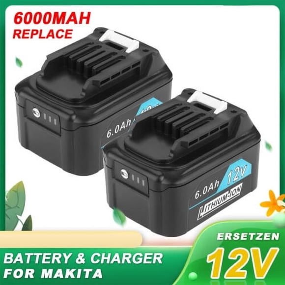 2X Battery For Makita 12V 6.0Ah L-on CXT BL1041B CT226 DT03 DT03R1 FD05 PH04Z