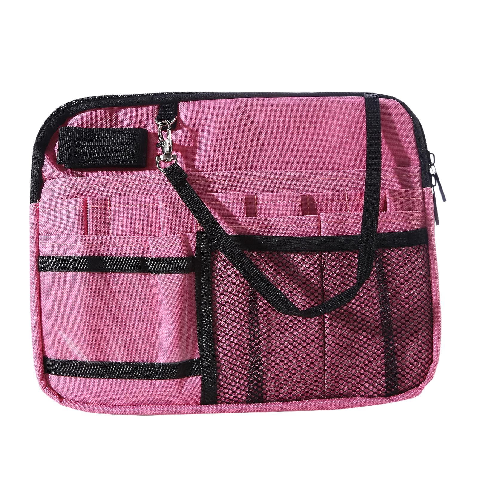 FVDPWYE Nurse Fanny Pack, Multi Compartment Nursing Bag, Waist Bag Lightweight Practical Pink
