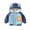 1-85Blue299, variant on CAIVO Baby Hooded Cute Animal Print Coats Autumn Winter Girls Winter Boys Padded Jacket Padded Coats Long Sleeve Classic Outerwear