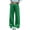 Green #30, variant on WULMLEO Women’s Elastic Gathered High Waist Wide Leg Sweatpants, No Drawstring Loose Full Length Straight Palazzo Casual Lounge Athletic Trousers Black S