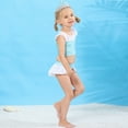 thumbnail image 6 of KAWELL Little Girls Two-Piece Summer Swimwear Role Play Bikini Swim Suit Toddler Tankini Red 3-10 Years, 6 of 7