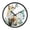 A Fox With A Butterfly, variant on Indoor 12' Voice-Activated Luminous Decoration Wall Clock With LED Night Light Lion Seamless Illustration