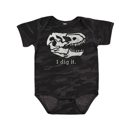 

Inktastic I Dig It with Tyrannosaurs Rex Skull Gift Baby Boy or Baby Girl Bodysuit