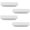 White, variant on Gamvdout Drawer Knobs 4Pcs Long Trapezoid Color Handles Wooden Color Children'S Wardrobe Door Drawer Handles Yellow 64Mm