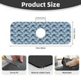 thumbnail image 2 of Sikiie Blue Shells Splash Guard for Sink Faucet-1 PC Super Absorbent Fast Drying Mat Sink Gadgets-Splash Guard for Kitchen, Sink Mat, 2 of 7