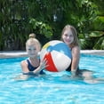 thumbnail image 2 of Northlight 16" Multi-Color 6 Panel Inflatable Beach Ball, 2 of 3