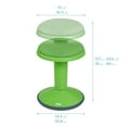 thumbnail image 2 of ECR4Kids Sitwell Wobble Stool with Cushion, Adjustable Height, Active Seating, Grassy Green, 2 of 9