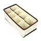 thumbnail image 1 of Caja plegable para guardar ropa interior, sujetadores, calcetines, horquillas, anillos y organizador de dormitorio. 8 cuadrícula, 1 of 7