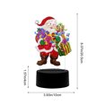 thumbnail image 3 of DIY LED Snowman Rhinestone Art Kit - Tabletop Holiday Decor Lamp - Christmas Family Activity(A), 3 of 6