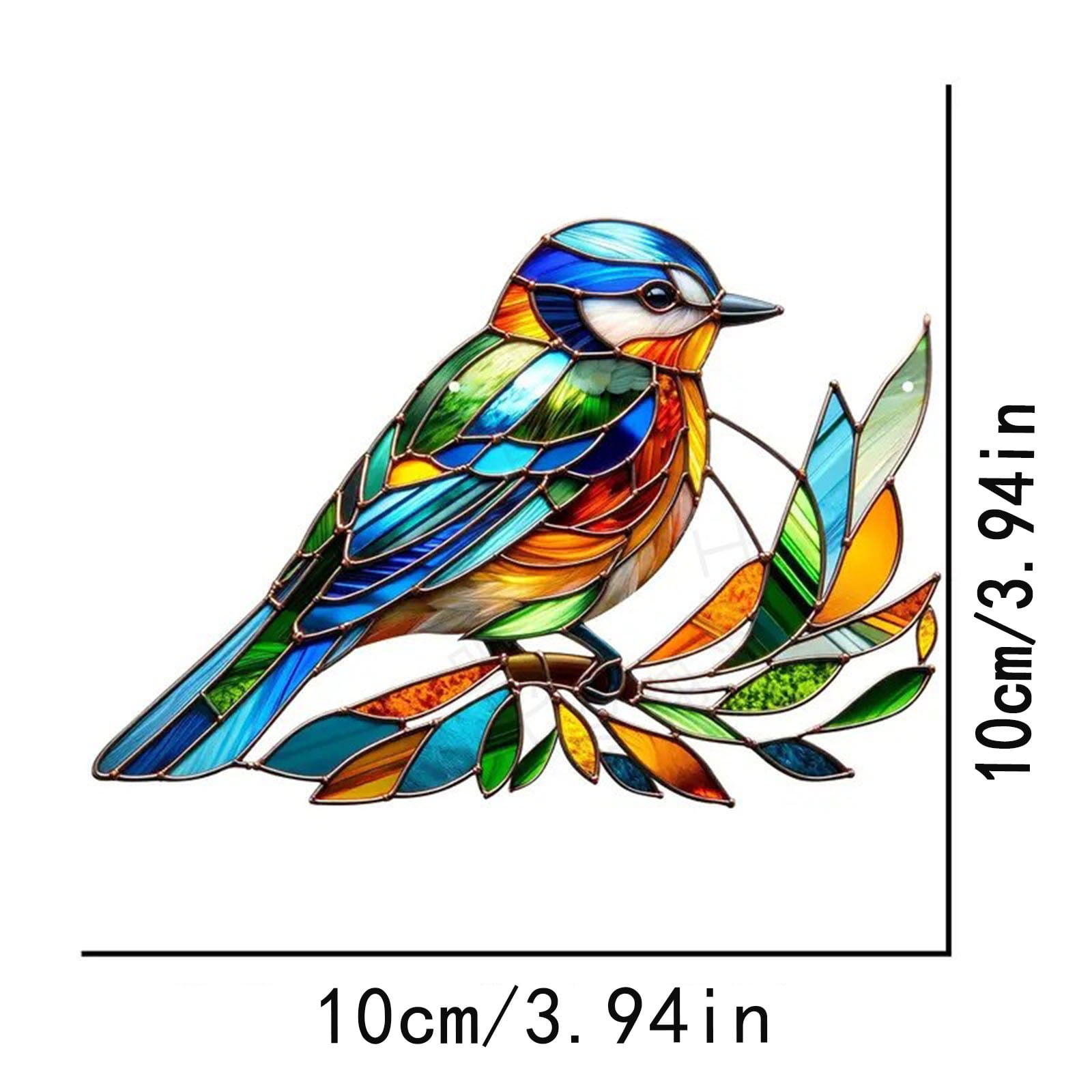 Décoration Murale Colibri En Acrylique - Sculpture 2D Attrape-soleil, 20 X 20 Cm, Pour Jardin Ou Intérieur