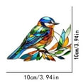thumbnail image 5 of Fuebueo Sherum Spirit Birds, Yifare Spirit Birds, Cute Hummingbird Suncatcher for Windows Hanging, Bird Sun Catchers Indoor Decor, Acrylic Birds Christmas Decoration Gifts for Bird Lovers, 5 of 5