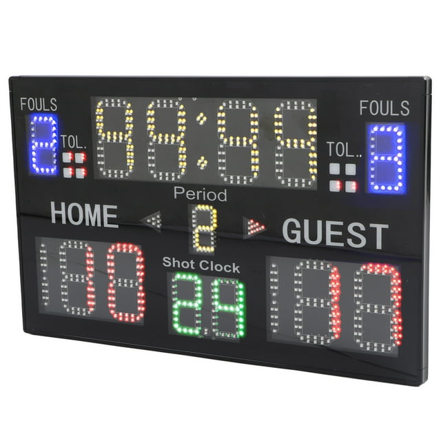 Electronic Scoreboard Indoor 15 Digit LED Digital Multisport Tabletop Score Keeper For Basketball Wrestling Volleyball Boxing Sports Games