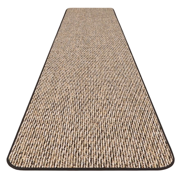 House, Home and More Skid-Resistant Carpet Runner - Black Ripple - 6 Feet X 27 Inches