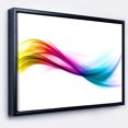 thumbnail image 1 of Designart - Rainbow Shade Waves - Abstract Framed Canvas art print, 1 of 4