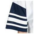 thumbnail image 4 of Women's Gameday Couture  White Fresno State Bulldogs Starting Lineup Contrast Sporty Heritage Oversized T-Shirt, 4 of 4