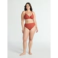 thumbnail image 2 of Time and Tru Women’s and Women's Plus Hi Cut High Rise Bikini Bottoms, Sizes XS-2X, 2 of 3