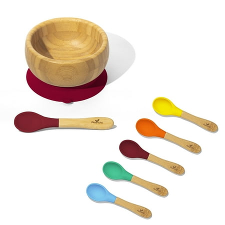 Baby Bowl   Spoon | Bamboo & Silicone