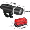 LED Bike Light Set Powerful LED Front Headlight and Back Taillight