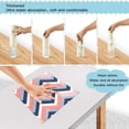 thumbnail image 3 of Yayeee 6 Pack Kitchen Dish Cloths Set for Washing Soft Drying Absorbent Microfiber Towels, White Geometric, 3 of 9