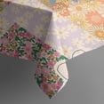 thumbnail image 3 of Pioneer Flower Floral Print Pattern Rectangle Tablecloth 60"x120",Waterproof Polyester Rectangle Table Cloth, Wipeable Spillproof Polyester Tablecloth for Dining, Camping, Indoor and Outdoor, 3 of 6
