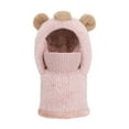 thumbnail image 2 of Boys Girls Kids' 3-in-1 Winter Hat Cute Cartoon Fleece Fuzzy Knit Beanie with Face Cover & Scarf, Cold Weather & Outdoor Activities 4-14Y, 2 of 5