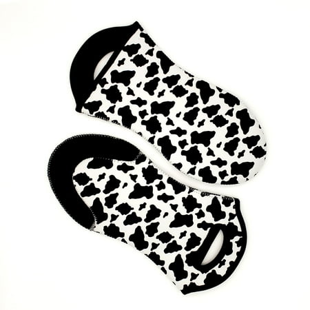 

Cow Print Oven Mitts 2 Pack Neoprene Fabric Heat Resistant Rubber Grip Kitchen Oven Glove Washable Pot Holder