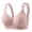 C_ Pink, variant on Trendy SMihono Daisy Bras for Women No Underwire Front Closure Comfort Senior Wireless Snap Closing Bra Seamless Push-Up Everyday Bras Beige M