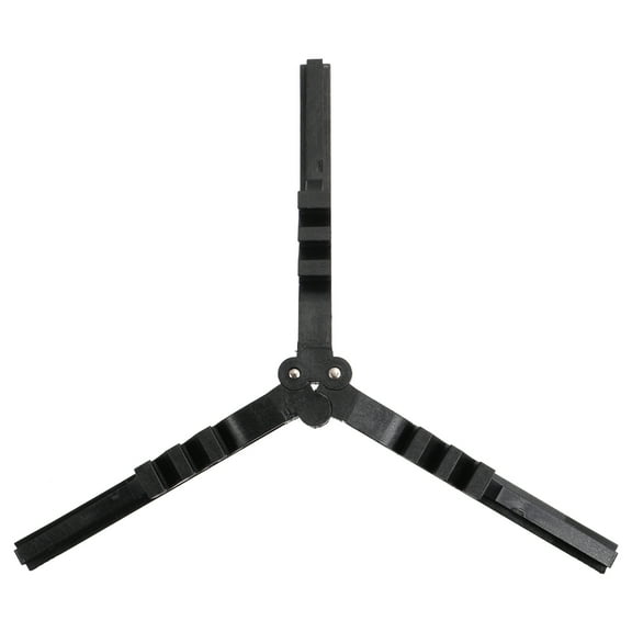 OUNONA  Outdoor Stove Stand Camping Isobutane Folding Tripod Travel Black