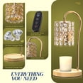 thumbnail image 5 of Candle Warmer Lamp with Timer, Electric Candle Warmer Light for Bedroom, Home Decor Candles Gifts for Women, Dimmable Wax Melts Warmer for Scented Wax (2 x GU10 Bulbs Included), Wooden, 5 of 8