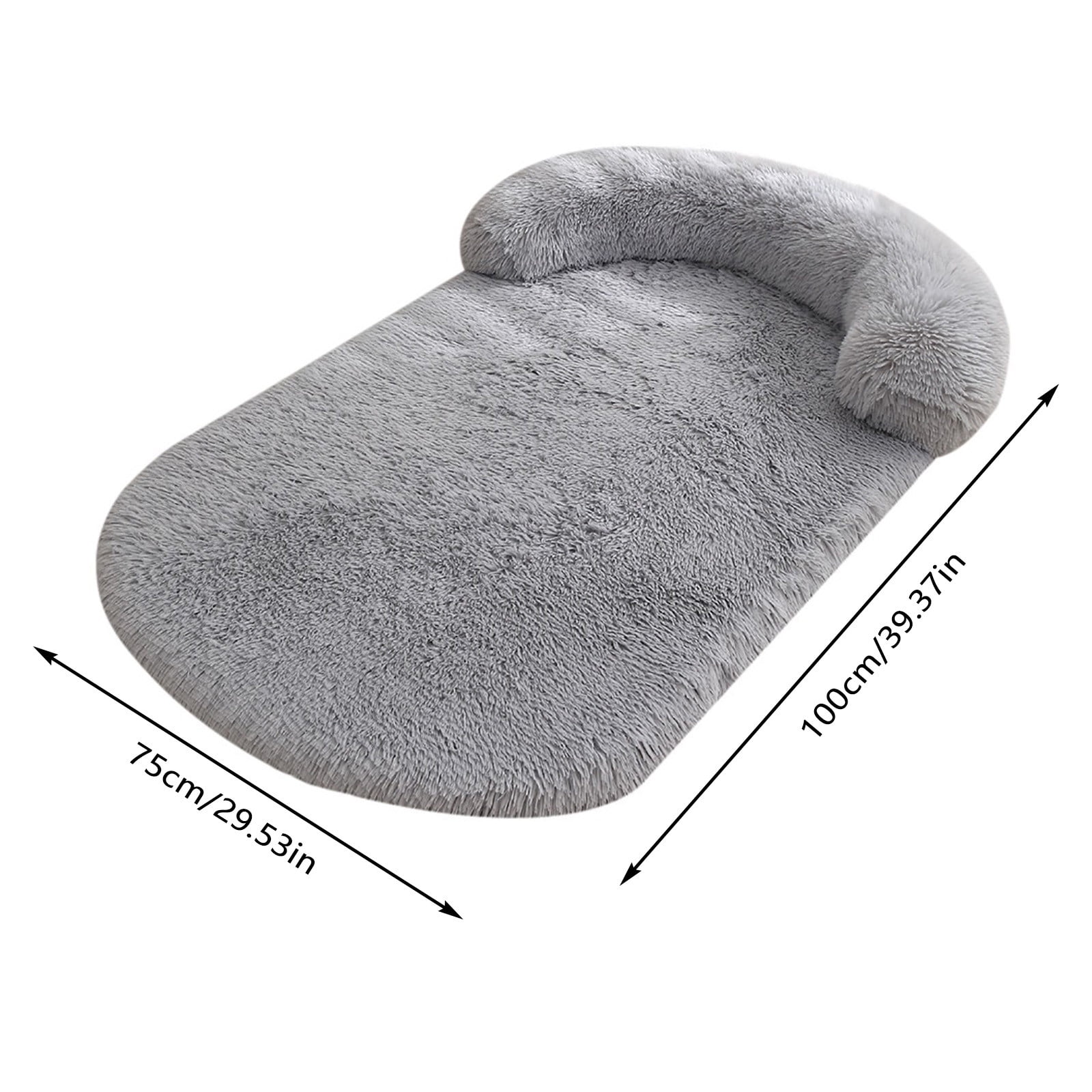 Orthopedic Memory Foam Dog Bed for Large Dogs Washable Removable Cover Non Bottom Egg Crate Design 100x75cm