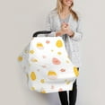 thumbnail image 3 of Fotbe Funny Chicken Pattern Car Seat Covers for Babies, Nursing Breastfeeding Cover Infant Carseat Canopy, Soft Stretchy Carrier Cover, 3 of 9