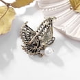 thumbnail image 7 of Tnobhg Butterfly Faux Pearl Brooch Rhinestone Sweater Pearl Corsage Metal Collar Pin Fashion Clothing Dress Hat Jewelry Accessories, 7 of 7