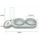 thumbnail image 2 of Pet Cat Double Bowl Alimentador automático Fuente de agua para alimentos (verde claro) JShteea Libre de BPA, 2 of 7